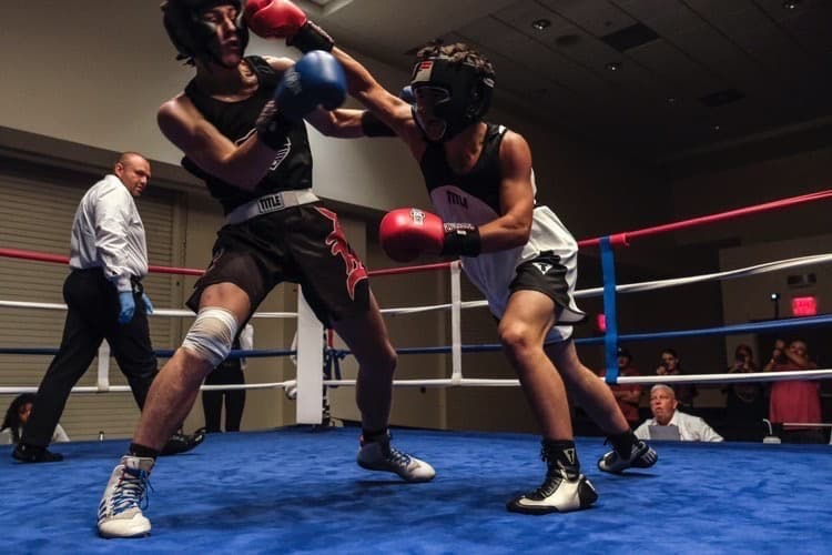 Ean Lacey, Coach at Music City Boxing, in the ring