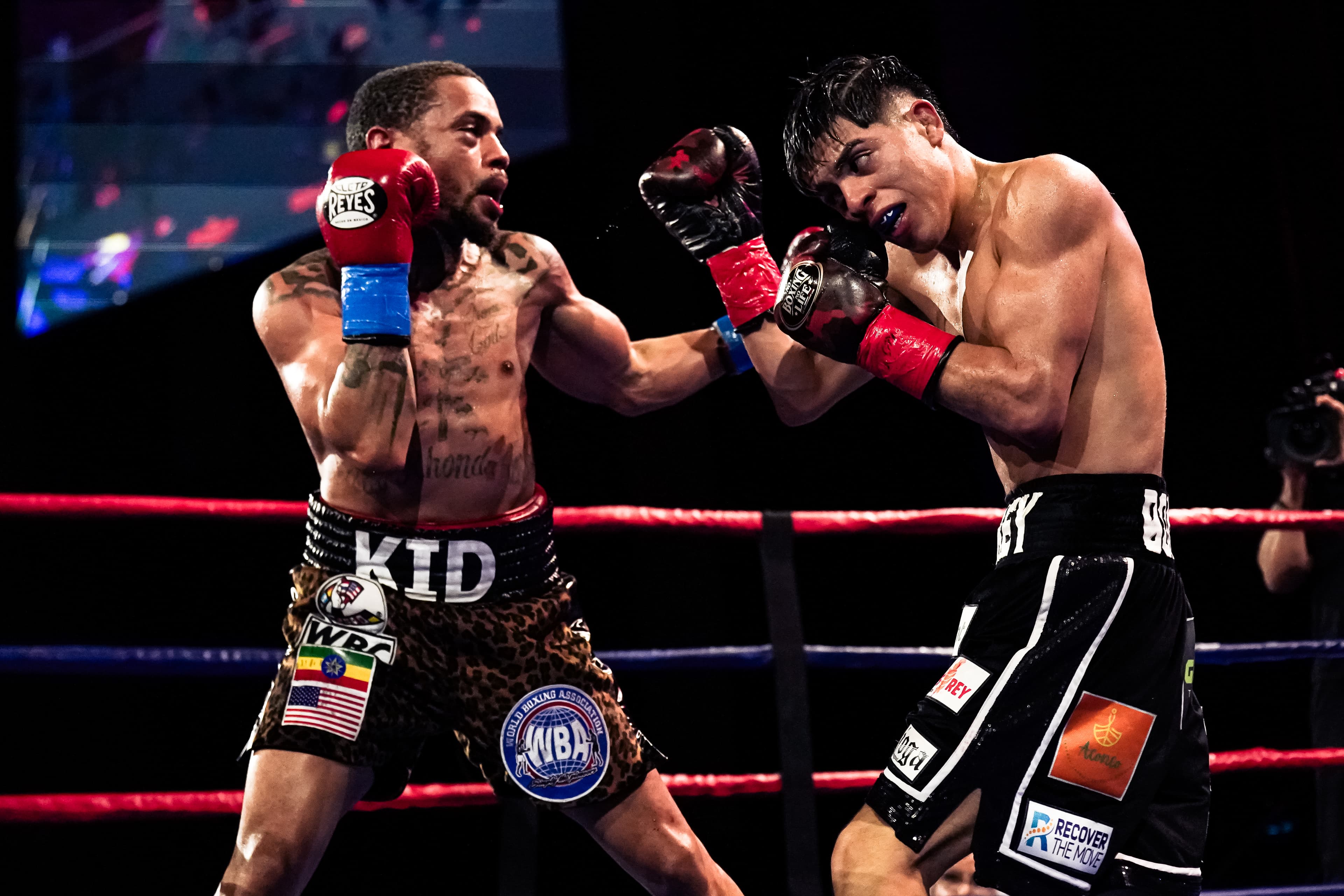 Professional boxing match at Music City Boxing fight night event