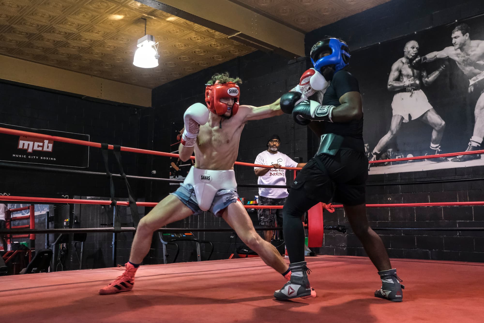 Ben Milligan, Coach at Music City Boxing, sparring